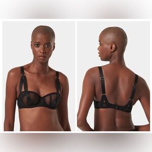 NWOT Bluebella Karolina Strappy Balcony Bra in Black